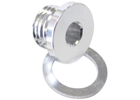 Aeroflow AF814-M16S Metric Port Plug M16 X 1.5 Silver Low