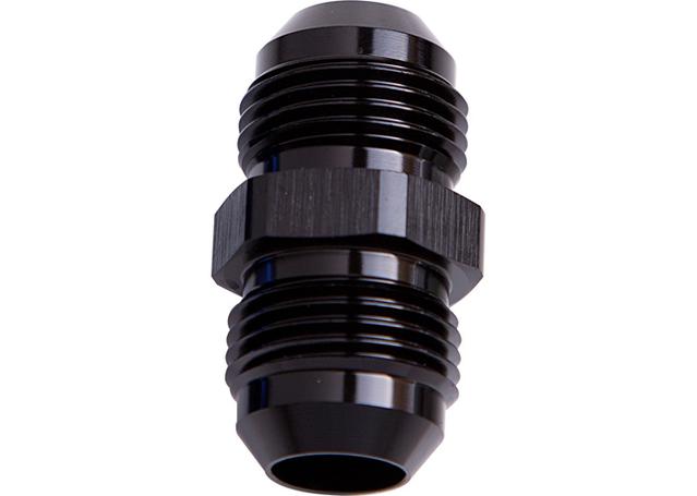Aeroflow AF815-04BLK Male Flare Union Black -4AN To -4AN