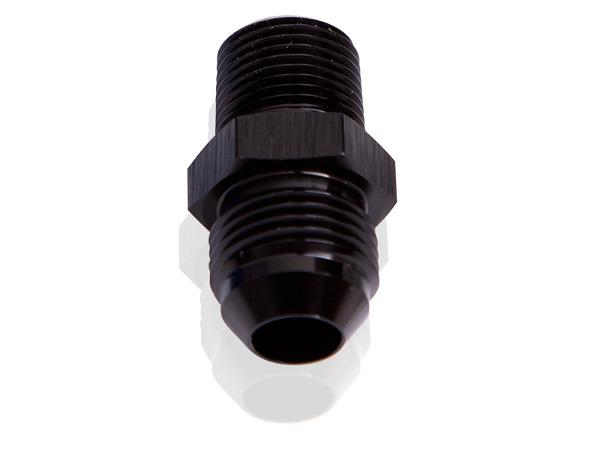 Aeroflow AF816-04-06BLK Male Flare -4AN To 3/8" Npt Black