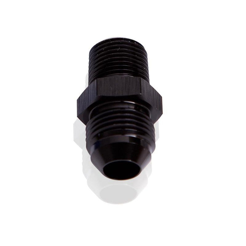 Aeroflow AF816-06-08BLK Male Flare -6AN To 1/2" Npt Black