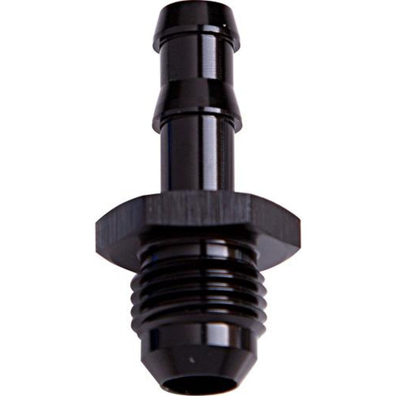 Aeroflow AF817-05BLK 8mm Barb To -6AN Adapter Black Male