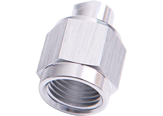 Aeroflow AF820-12S Flare Cap Female -12AN Silver -12AN
