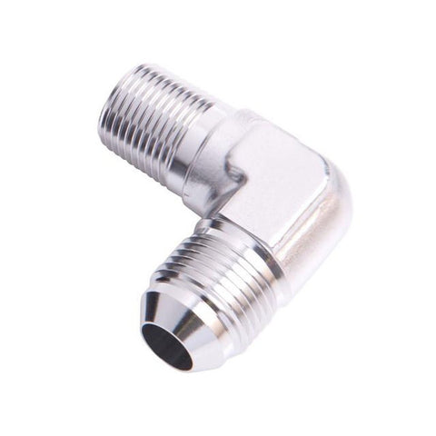 Aeroflow AF822-08S Male 90Deg 3/8" Npt To -8AN Silver
