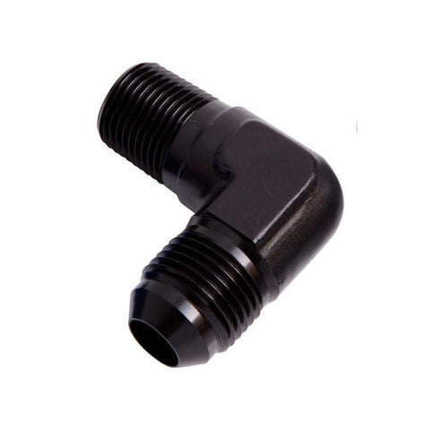 Aeroflow AF822-08-04BLK Male 90Deg 1/4" Npt To -8AN Black