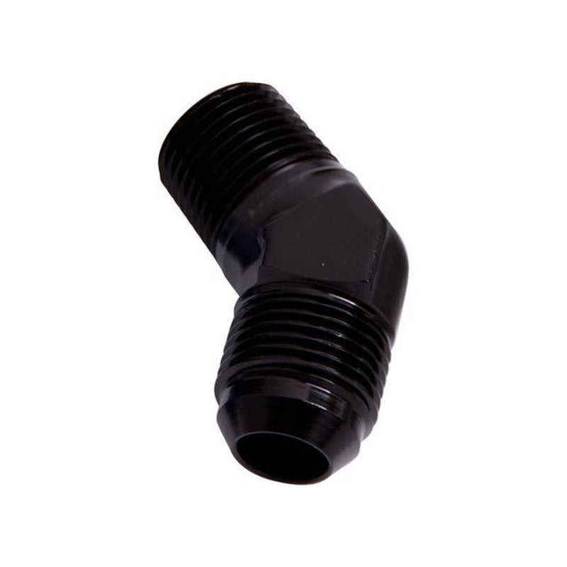 Aeroflow AF823-10BLK Male 45Deg 1/2" Npt To -10AN Black