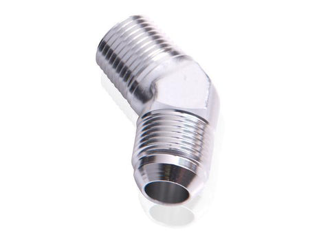 Aeroflow AF823-12-08S Male 45Deg 1/2" Npt To -12AN Silver