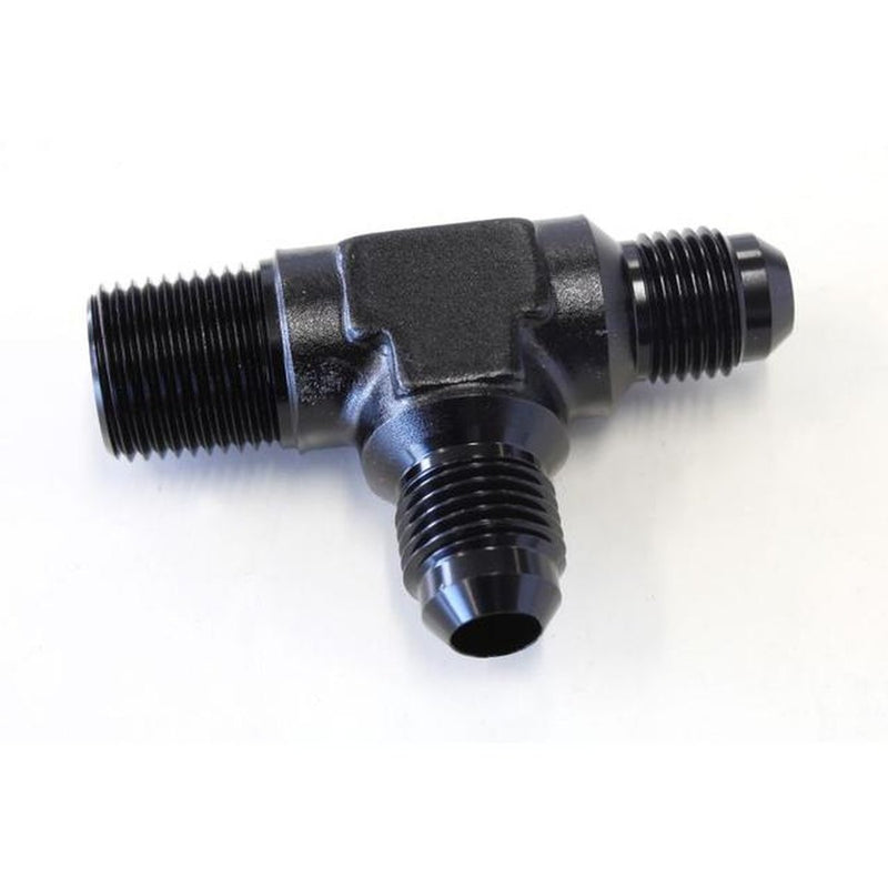 Aeroflow AF826-06-06BLK Tee -6AN With 3/8" NPT On Run