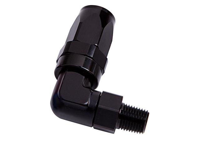 Aeroflow AF829-10-08BLK Male 1/2" Npt 90Deg To -10AN