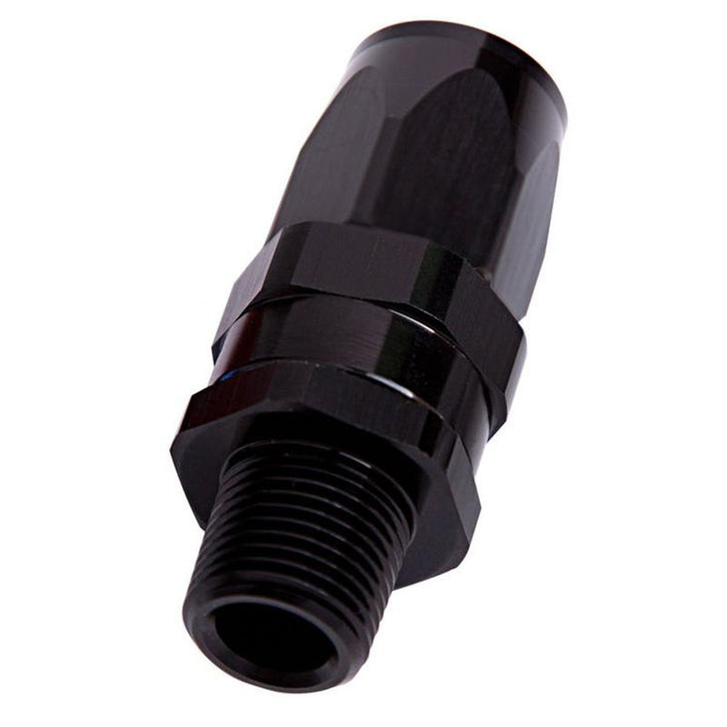 Aeroflow AF830-08-06BLK Male 3/8" Npt Straight To -8AN
