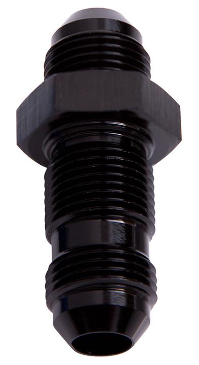Aeroflow AF832-04BLK Straight Bulkhead -4AN Black