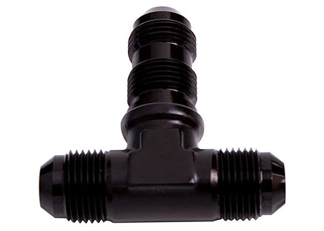 Aeroflow AF834-10BLK Bulkhead Tee -10AN Black Bulkhead On