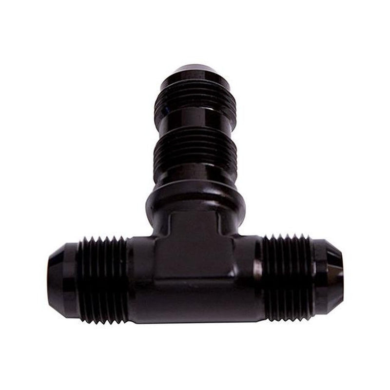 Aeroflow AF834-06BLK Bulkhead Tee -6AN Black Bulkhead On