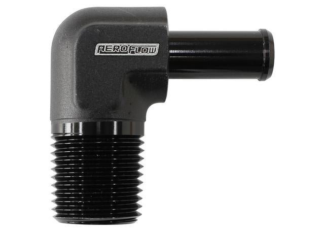 Aeroflow AF842-06-06ANBLK Black 90Deg 3/8" Npt To -6AN