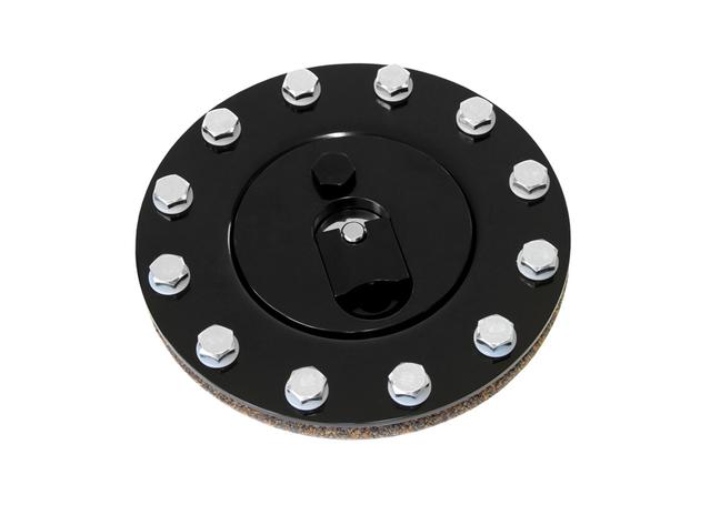 Aeroflow AF85-2000BLK Black Aluminium Fuel Cap Anodised