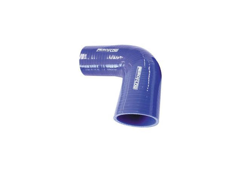 Aeroflow Silicone Hose Reducer 90Deg; Blue 3.75-3.00"