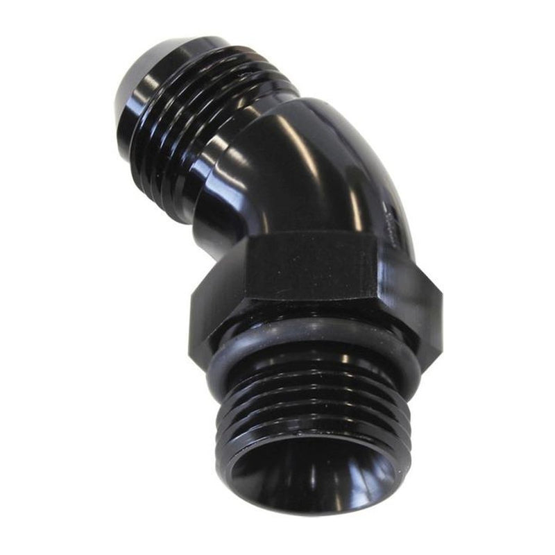 Aeroflow AF902-12BLK 45Deg -12ORB To -12AN Completwith