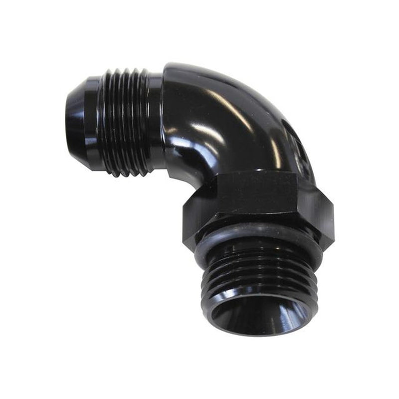 Aeroflow AF903-16BLK 90Deg -16ORB To -16AN Completwith
