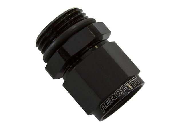 Aeroflow AF907-06-10BLK -1ORB To Female -6 Swivel Nut