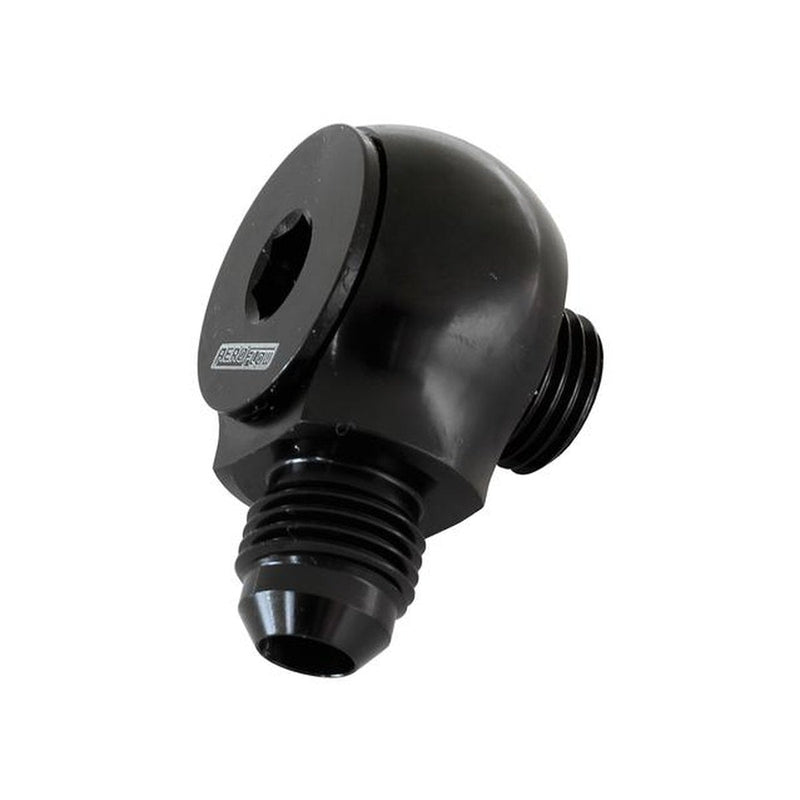 Aeroflow AF909-08BLK Slimline -8ORB To -8AN 90Deg fits