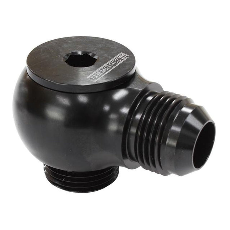 Aeroflow Slimline -12ORB To -12AN 90 Deg Black