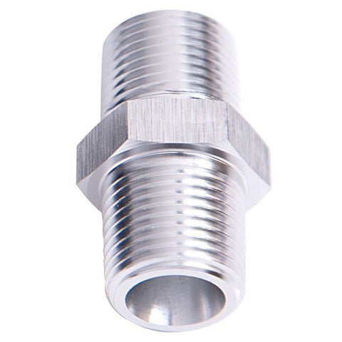 Aeroflow AF911-02S Male Coupler 1/8" Npt Silver Male To