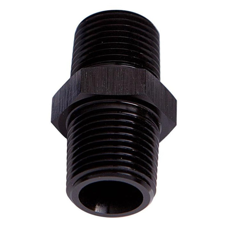 Aeroflow AF911-02BLK Male Coupler 1/8" Npt Black Male To