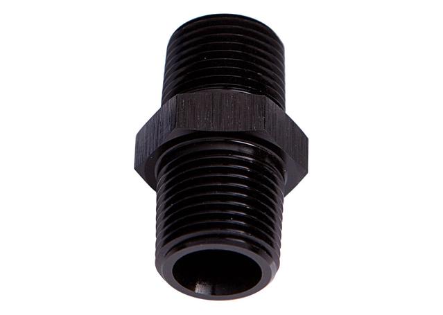Aeroflow AF911-12BLK Male Coupler 3/4" Npt Black Male To