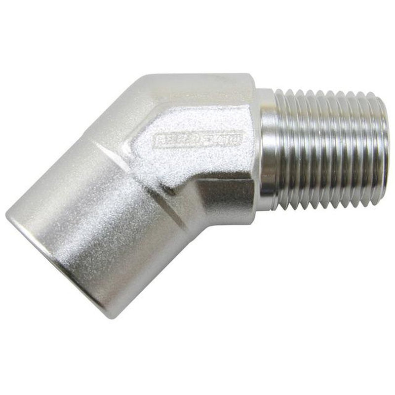 Aeroflow AF915-02S 45Deg Female - Male Elbow 1/8 Npt