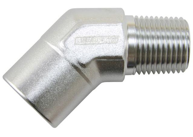 Aeroflow AF915-06S 45Deg Female - Male Elbow 3/8 Npt