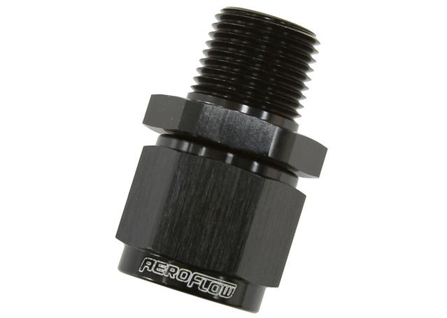 Aeroflow AF916-04-04BLK 1/4" Npt To -4AN Female Nut Black