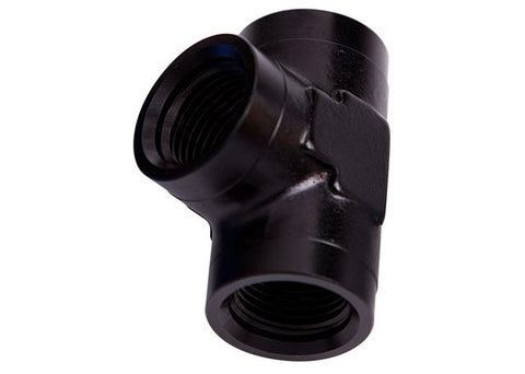 Aeroflow AF917-06BLK Female Pipe Tee 3/8" NPT Black