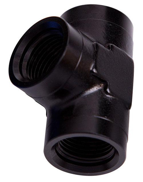 Aeroflow AF917-04BLK Female Pipe Tee 1/4" NPT Black