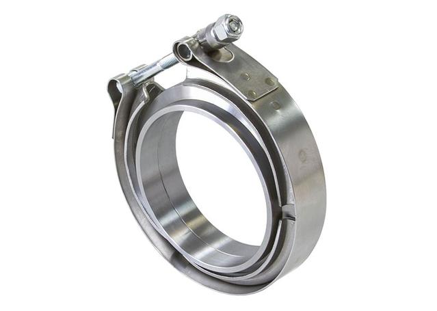 Aeroflow AF92-4000SS 4" V Band Clamp Kit 2 X Weld Rings 1