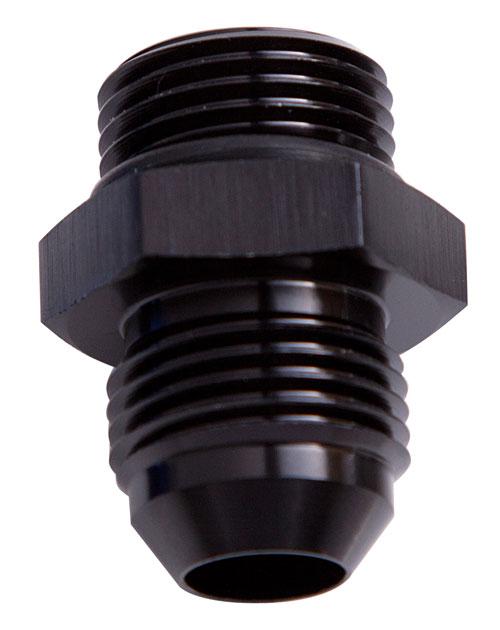 Aeroflow AF920-08-06BLK -6 ORB To -8AN Straight Black