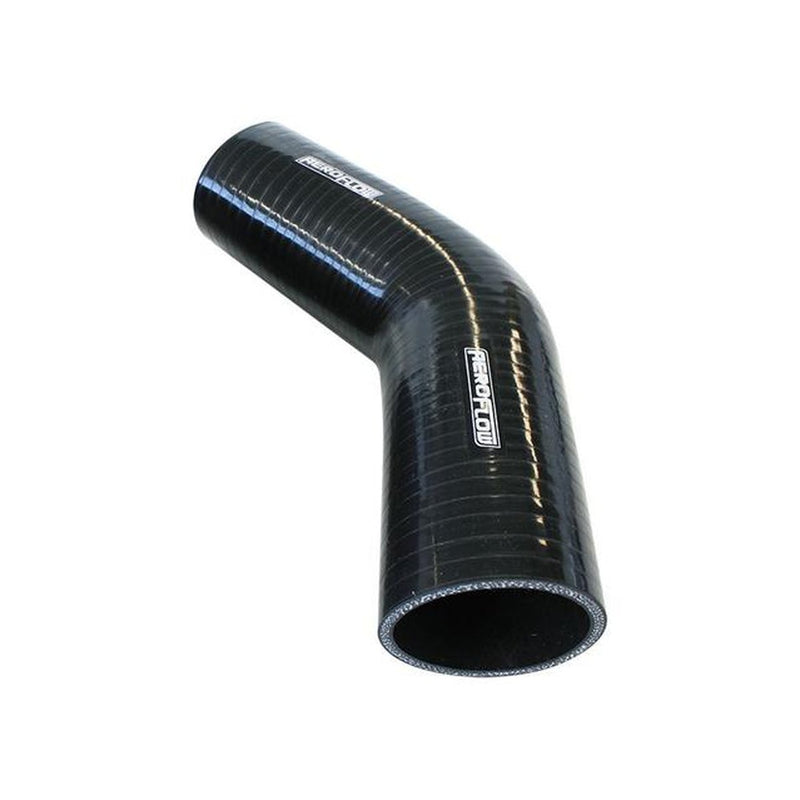 Aeroflow AF9202-200 Silicone Hose 45Deg; Black I.D 2.00"