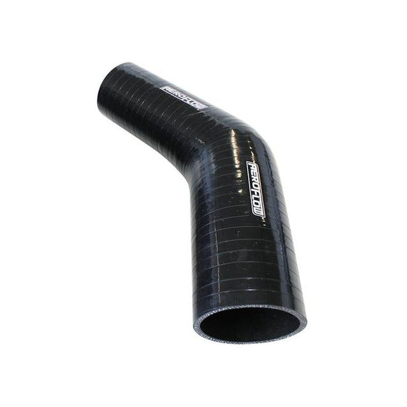 Aeroflow Silicone Hose 45 Deg Black I.D 4.25" 108mm, Wall