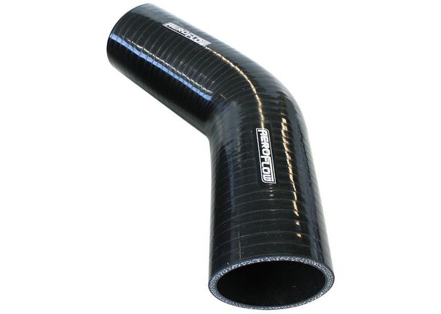 Aeroflow AF9202-300 Silicone Hose 45Deg; Black I.D 3.00"