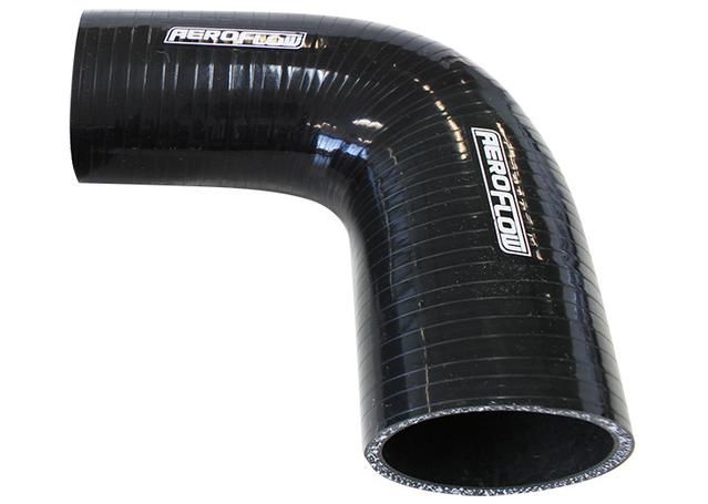 Aeroflow Silicone Hose Reducer 90 Deg Black I.D