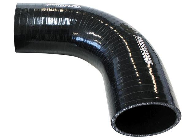 Aeroflow AF9203-325 Silicone Hose 90Deg; Black I.D 3.25"