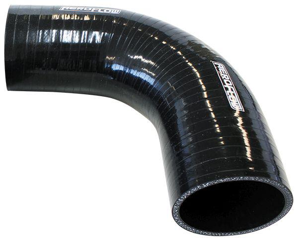 Aeroflow AF9203-300 Silicone Hose 90Deg; Black I.D 3.00"