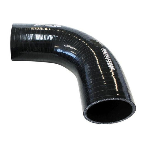 Aeroflow AF9203-100 Silicone Hose 90Deg; Black I.D 1.00"