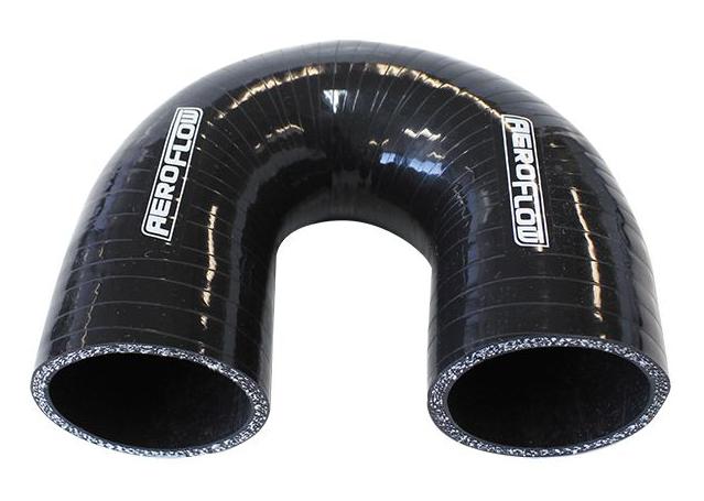 Aeroflow AF9206-250 Silicone Hose 180 Deg; Black I.D