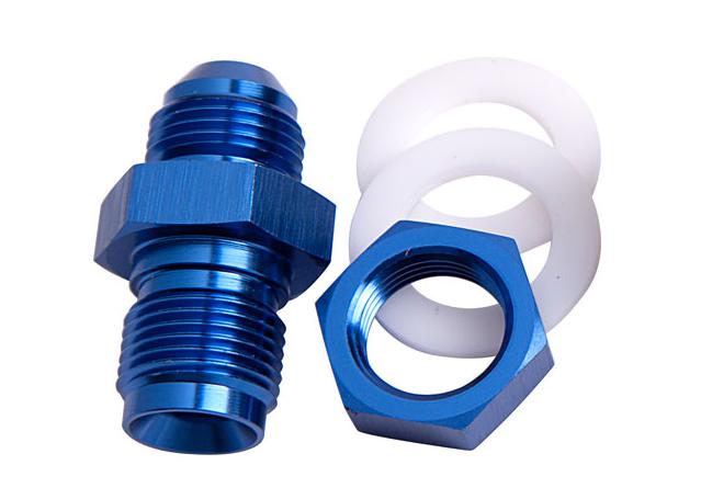 Aeroflow AF921-06 Fuel Cell Fitting -6AN Blue Fuel Cell