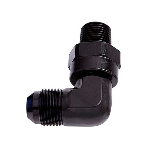 Aeroflow AF922-03-02BLK 90Deg 1/8" Npt To -3AN Black Male