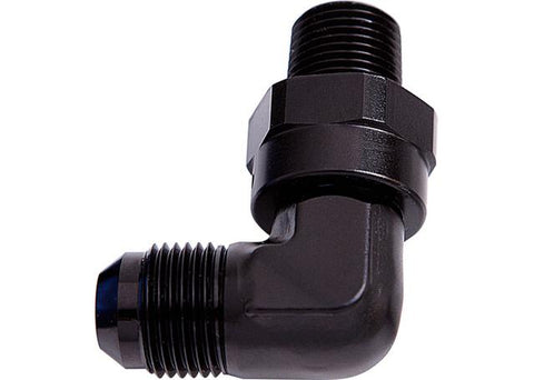 Aeroflow AF922-06-02BLK 90Deg 1/8" Npt To -6AN Black Male