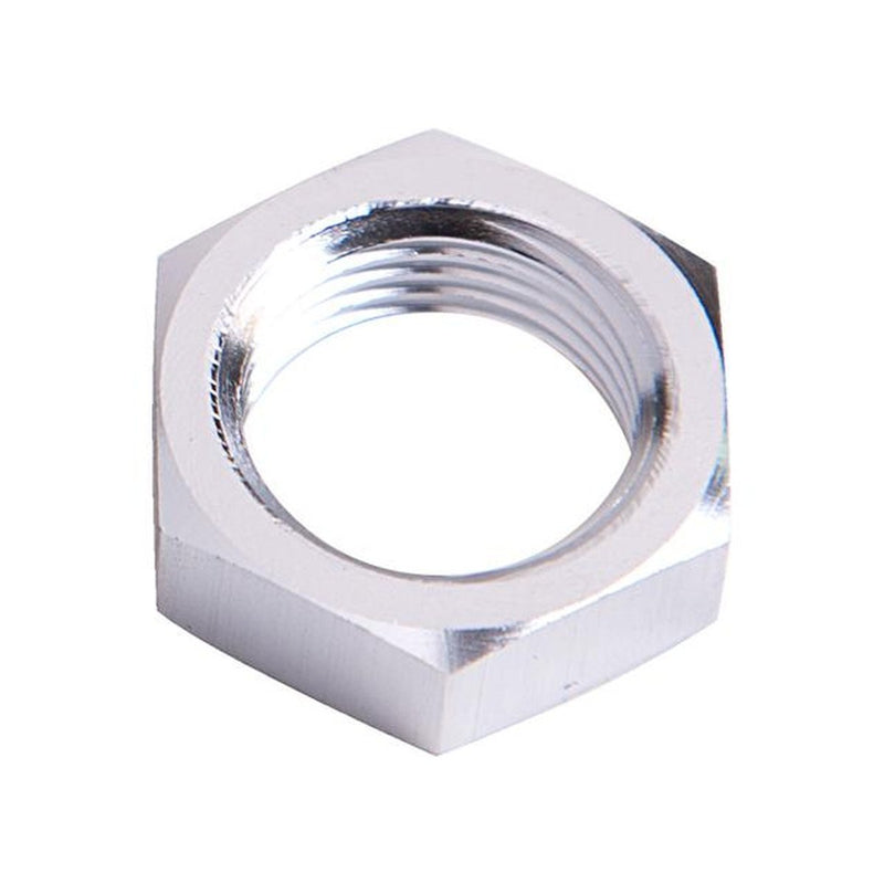 Aeroflow AF924-08S Bulkhead Nut -8AN Silver Single Nut