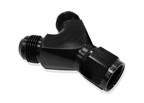 Aeroflow AF931-12-10BLK Y Piece -12 Swivel Nut 2x-10AN