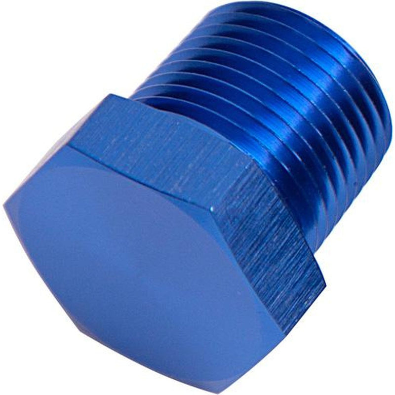 Aeroflow AF933-04 Npt Hex Head Plug 1/4" Npt Blue