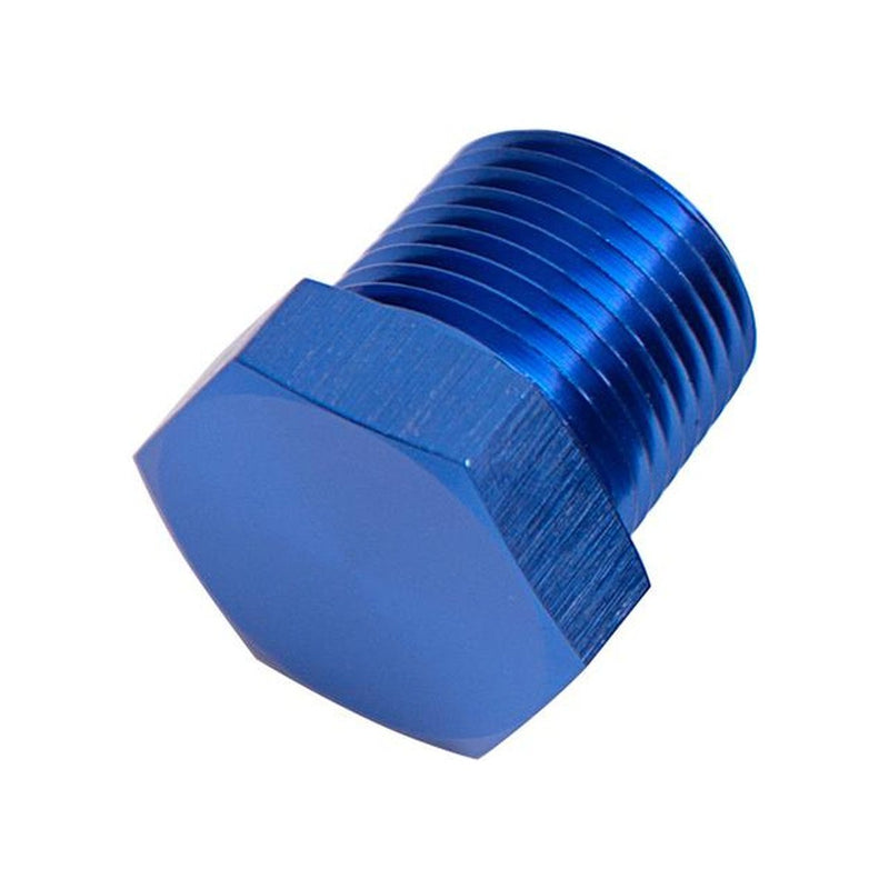 Aeroflow AF933-08 Npt Hex Head Plug 1/2" Npt Blue
