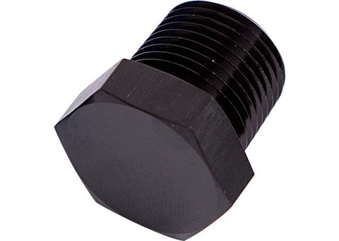 Aeroflow AF933-06BLK Npt Hex Head Plug 3/8" Npt Black